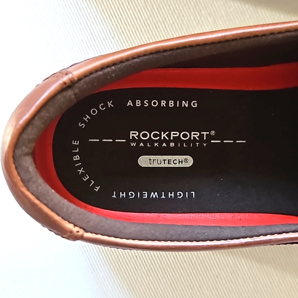 ROCKPORT Walkability Men's Size 9 Leather Lightweight Slip-On Shoes Dark… - Picture 4 of 9